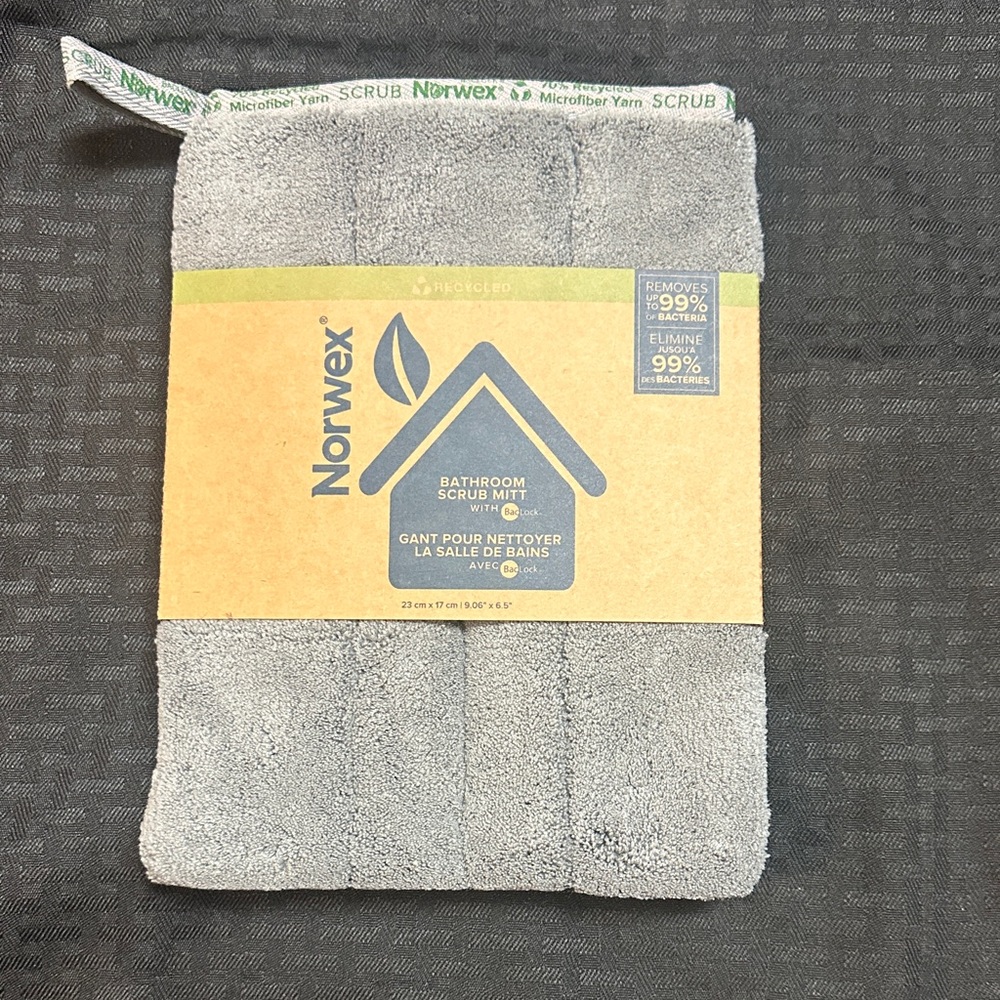 Norwex Gray Bathroom Scrub Mitt